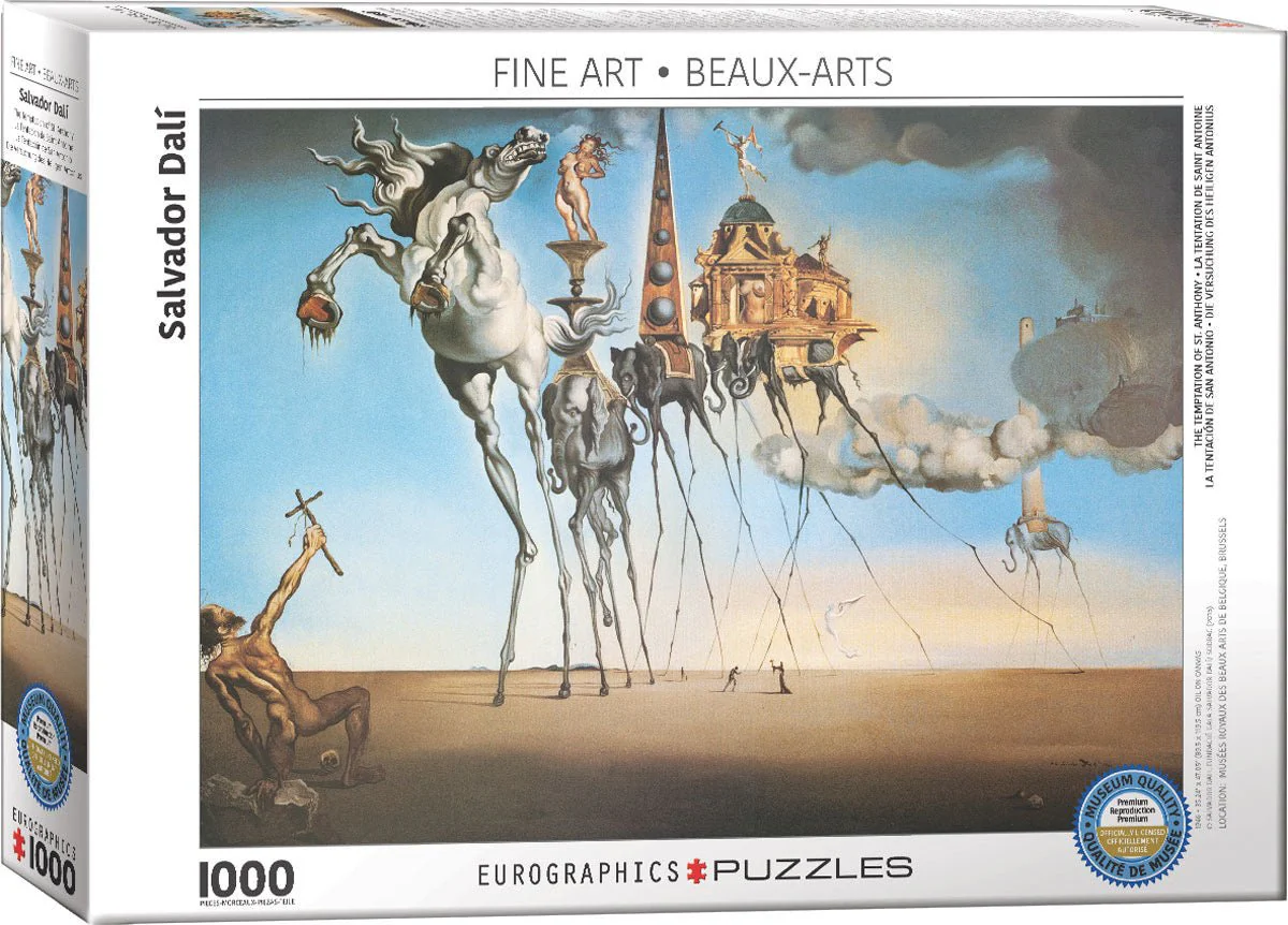 Puzzle Eurographics - 1000 p - La tentation de Saint Antoine - Dali