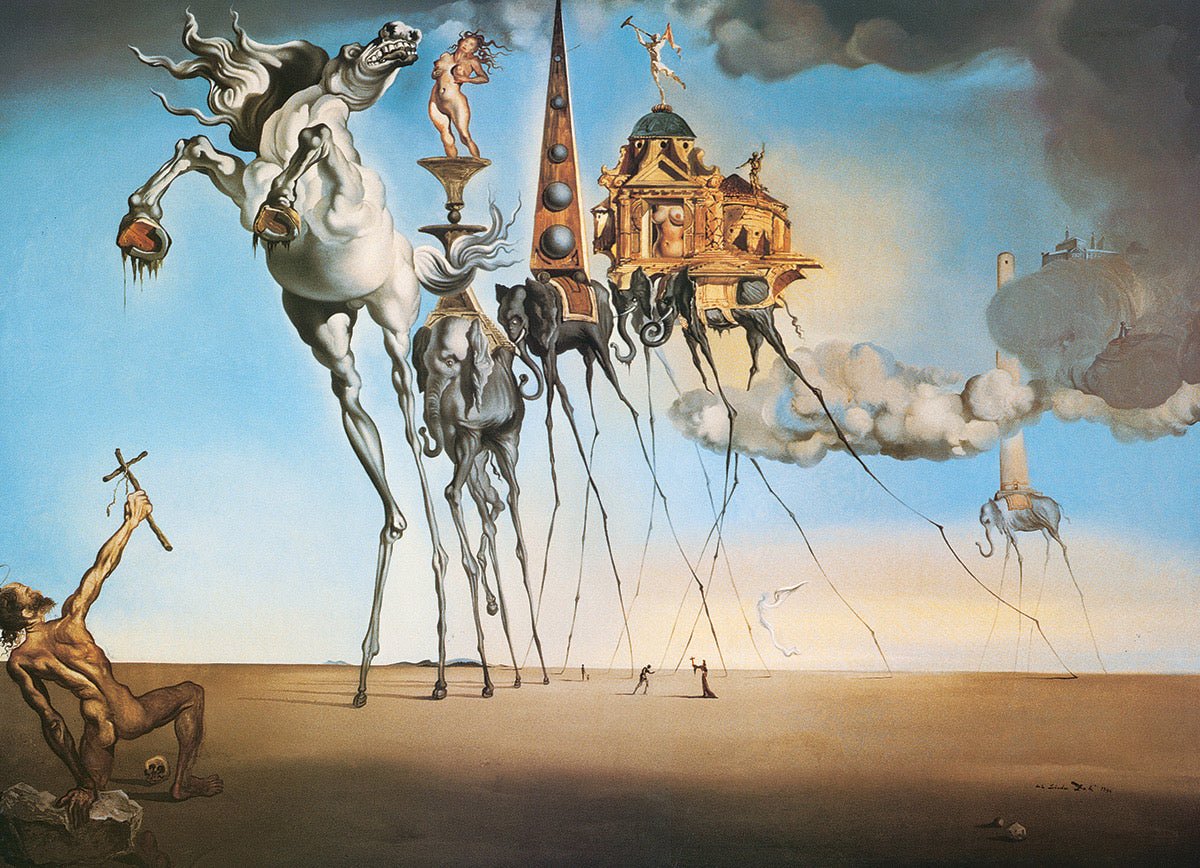 Puzzle Eurographics - 1000 p - La tentation de Saint Antoine - Dali - Image 2