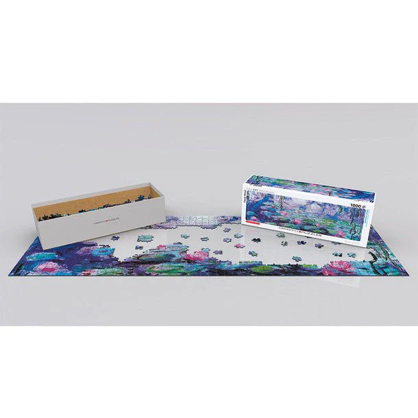 Puzzle Eurographics - 1000 p - panoramique-Les Nymphéas -Claude Monet - Image 2
