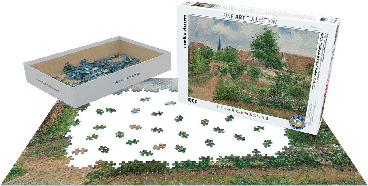 Puzzle Eurographics - 1000 p - Potager à Eragny - Pissaro - Image 2