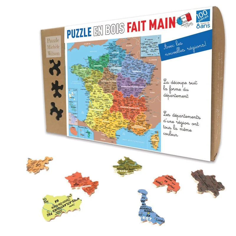 Puzzle MW - 100 p - Carte de France des départements