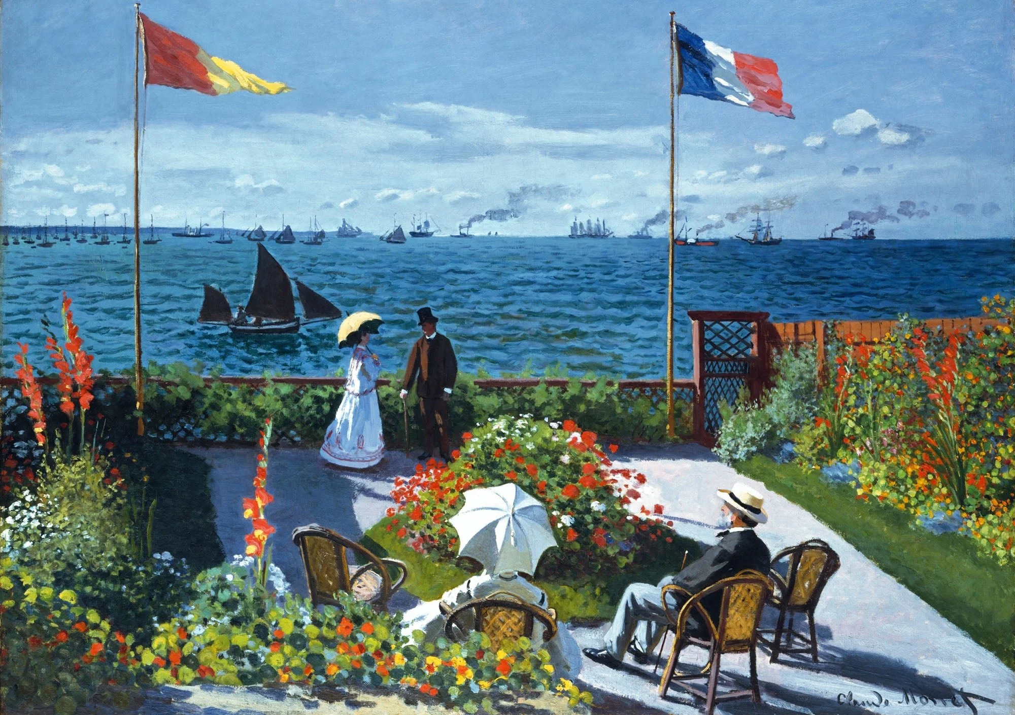 Puzzle MW - 100 p - Terrasse à Sainte-Adresse - Claude Monet - Image 2