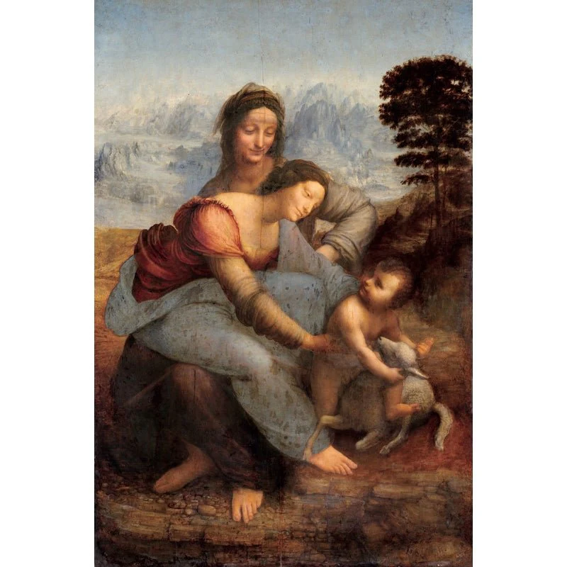 Puzzle MW - 250 p - Vierge à l'enfant avec Sainte-Anne - De Vinci - Image 2