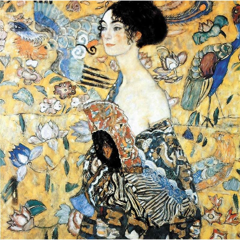 Puzzle MW - 80 p - la dame à l'éventail - Klimt
