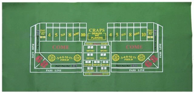 Tapis de Craps feutre - 180x90 cm